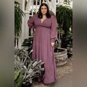 Baltic Born- Olivia Maxi Dress (Vintage Plum)